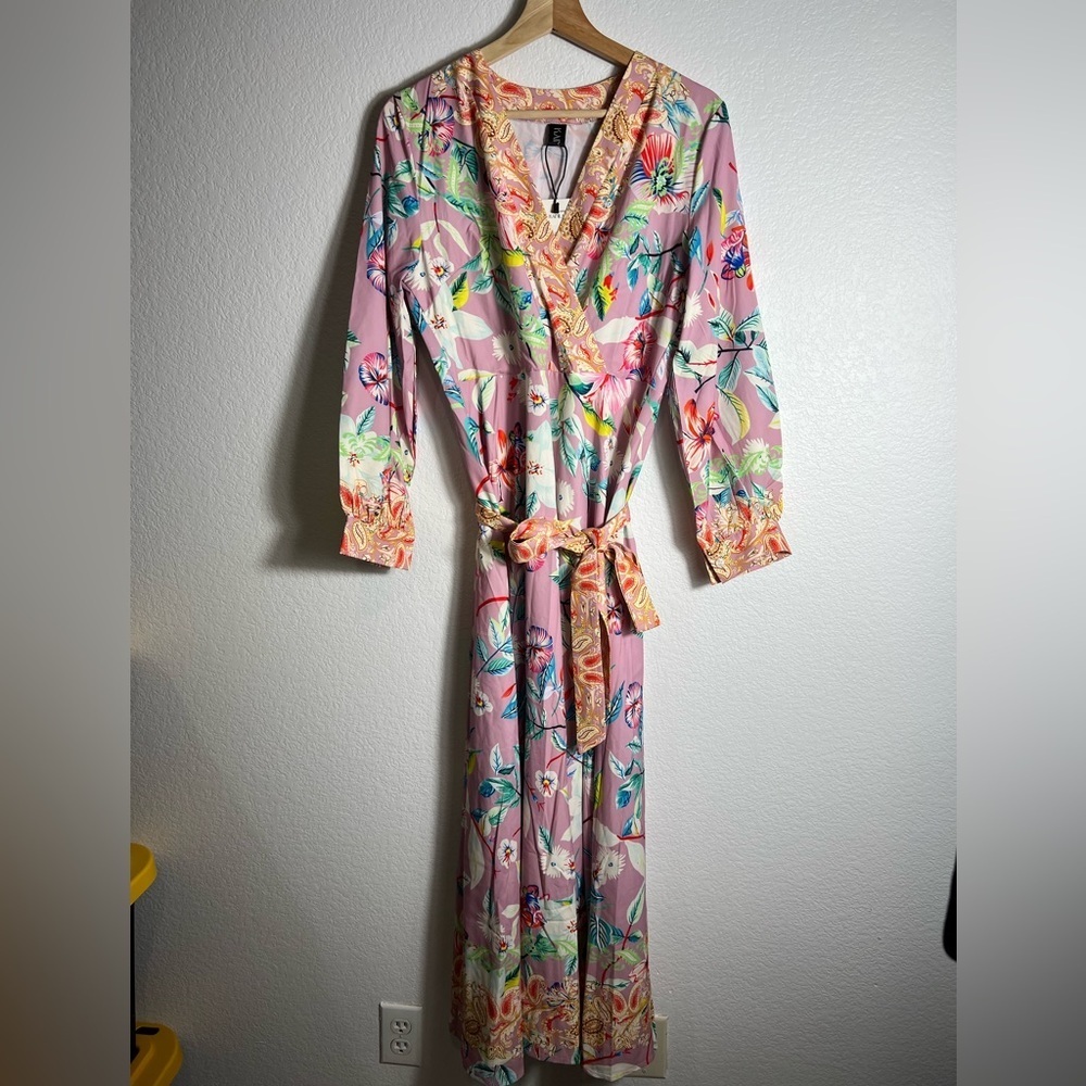 NWT Kaimilan pink floral‎ maxi dress 6